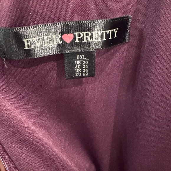 Like New Elegant Purple Evening Gown - Picture 5 of 8